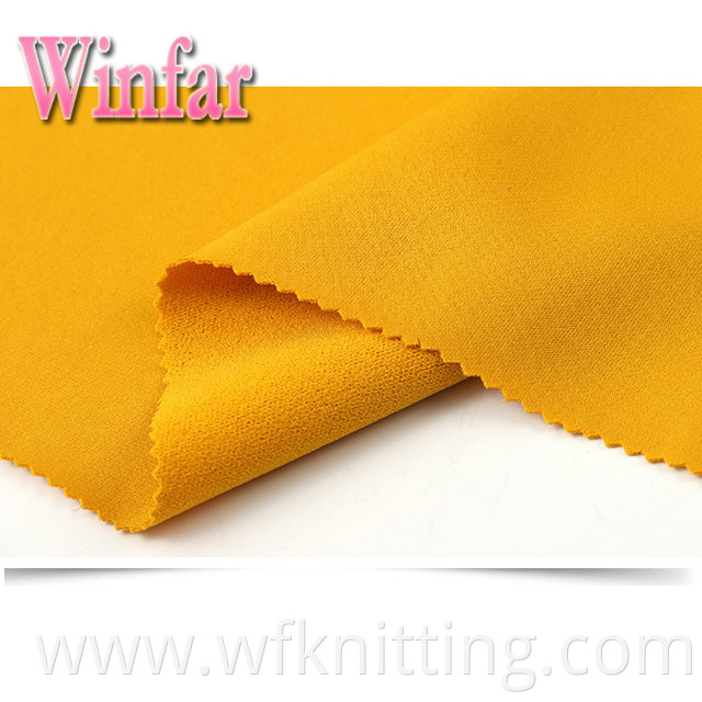 Elastic Scuba Crepe Fabric Knit Fabric Stock